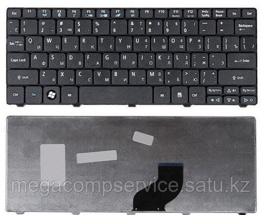 Клавиатура для ноутбука Acer Aspire One 532H/ 521/ D255/ Gateway LT21, RU, черная, фото 2
