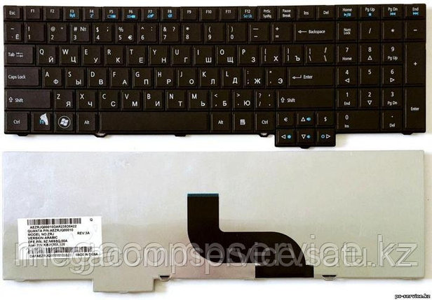 Клавиатура для ноутбука Acer TravelMate 5760G, RU, черная, фото 2