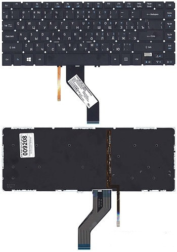 Клавиатура для ноутбука Acer Aspire V5-473, RU, подсветка, черная