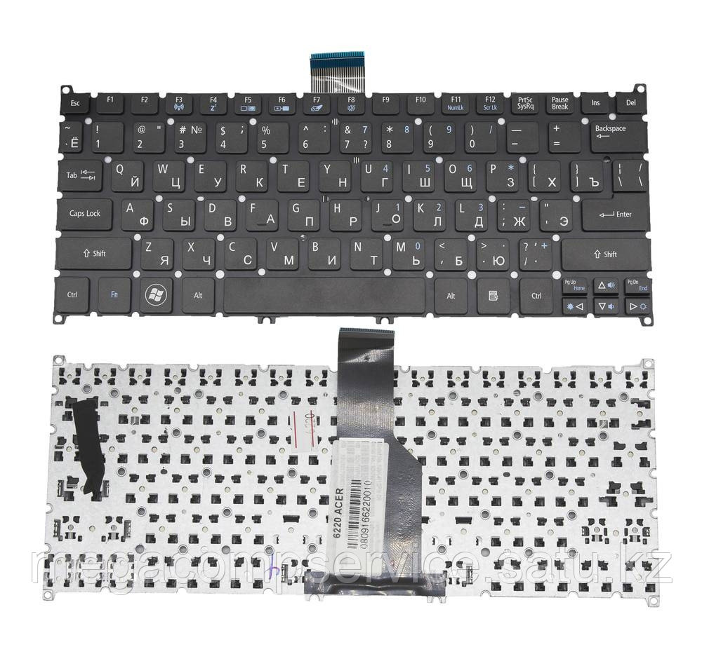 Клавиатура для ноутбука Acer Aspire S3/ S5/ One 756/ TravelMate B1, RU, черная