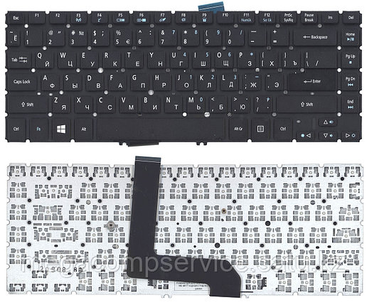 Клавиатура для ноутбука Acer Aspire M5-481T/ M5-481TG/ M5-481PT/ M5-481PTG, RU, черная, фото 2