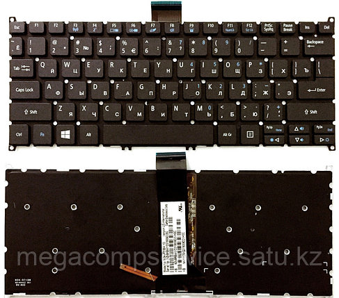 Клавиатура для ноутбука Acer Aspire V5-122P, RU, подсветка, черная, фото 2