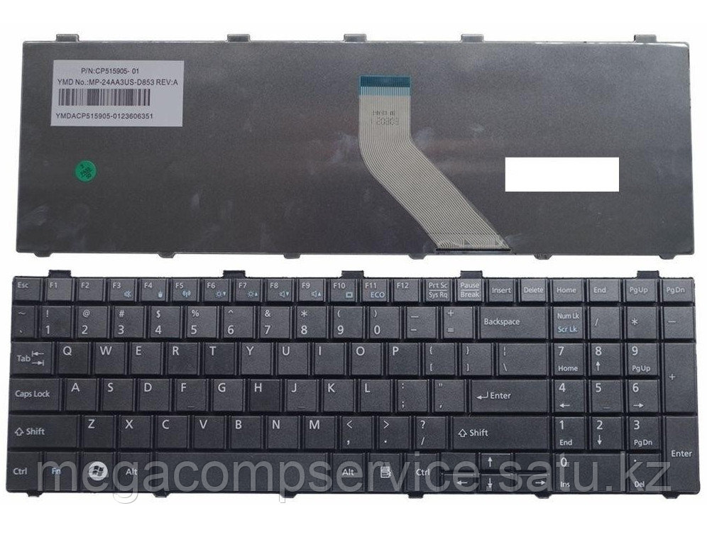 Клавиатура для ноутбука Fujitsu Lifebook AH530/ AH531, RU, черная - фото 1 - id-p94835020