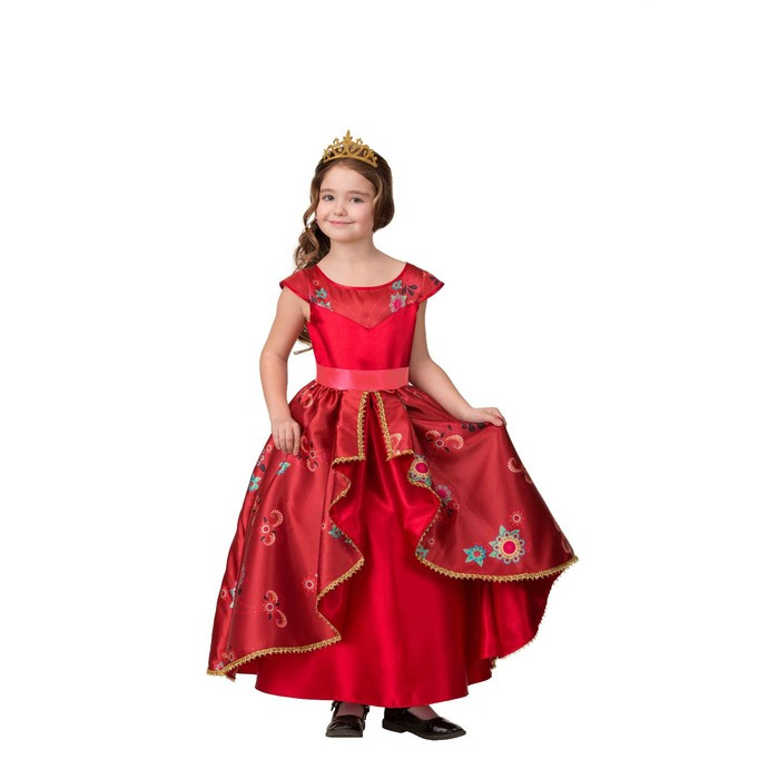 Карнавальный костюм «Елена из Авалора», платье, корона, р. 30, рост 116 см