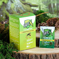 Влажная салфетка от комаров на натуральных эфирных маслах, 10 шт (комплект из 2 шт.)