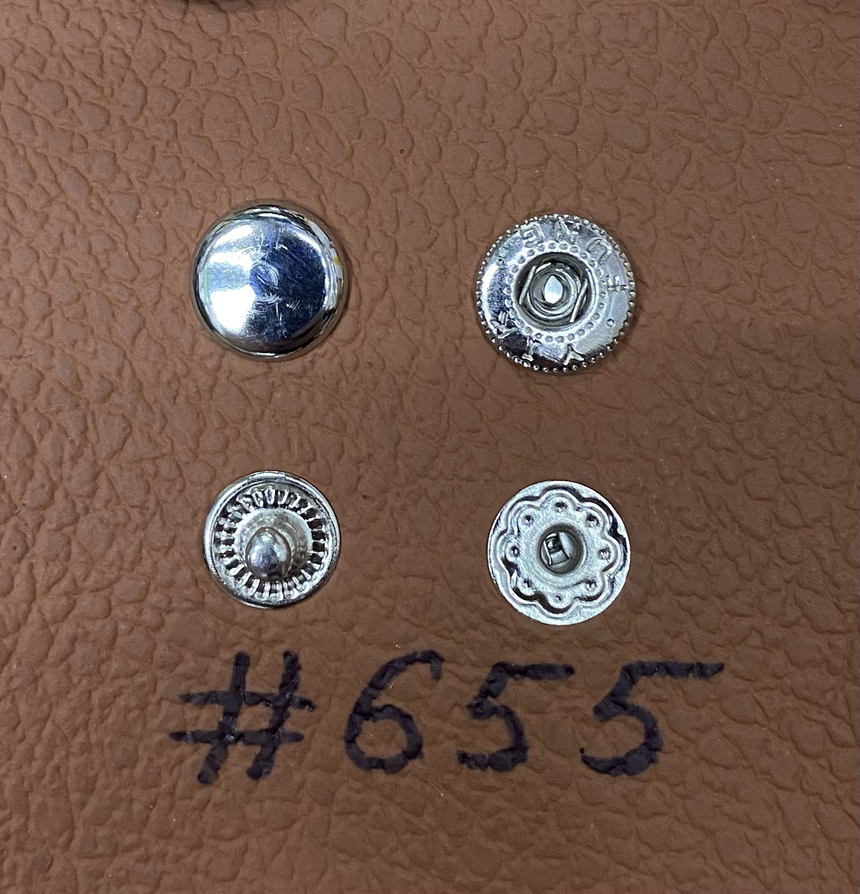 Кнопки #655 - 9,5mm Серебро 1000шт