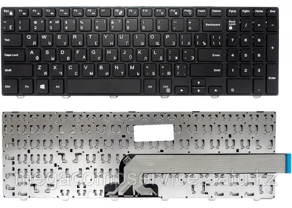 Клавиатура для ноутбука Dell Inspiron 15 5000 series/ 5547/ 5521/ 5542, series, RU, черная, фото 2