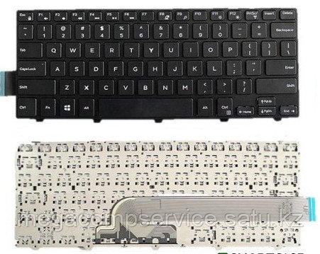 Клавиатура для ноутбука Dell Inspiron 14 3000 series, ENG, черная - фото 1 - id-p94834941