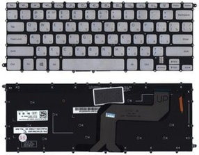 Клавиатура для ноутбука Dell Inspiron 14 7000 series, ENG, серебристая