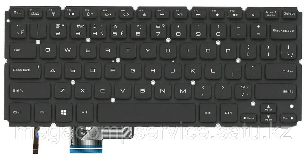 Клавиатура для ноутбука Dell  XPS 14R, ENG, черная