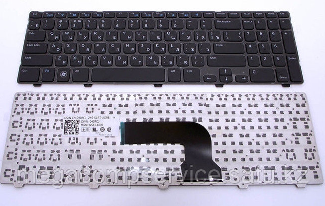 Клавиатура для ноутбука Dell Inspiron 17 7000/ 7737,RU, черная, фото 2