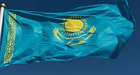 Флаг Республики Казахстан, размер 3*6 м, политекс, шелкография