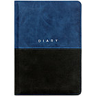 Ежедневник недатир. A5, 136л., кожзам, OfficeSpace "Duo", сине-черный, фото 2