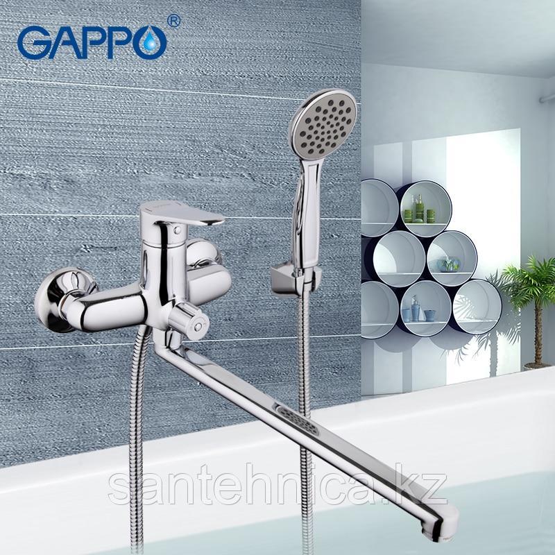GAPPO G2236 Смеситель д/ванны дл. излив хром