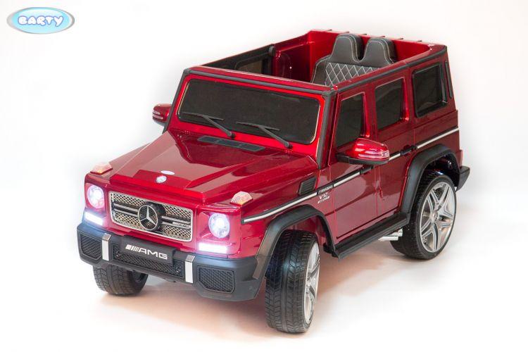 Электромобиль Barty Mercedes-Benz G65 AMG 12V/7AH (G65 AMG черный-глянец) - фото 1 - id-p97213874