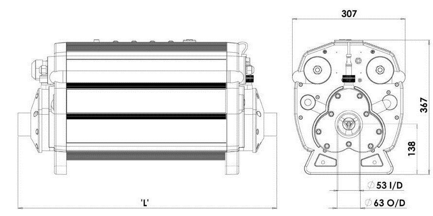 Электронагреватель Elecro Optima CS-45 для бассейна (45 кВт, трёхфазный) - фото 8 - id-p97217467