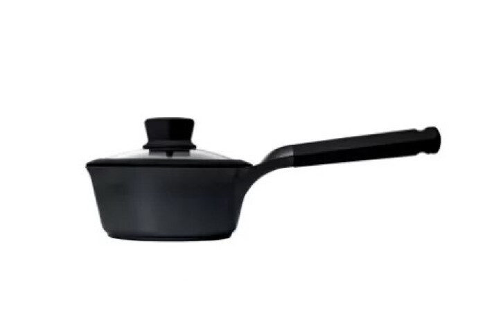 Ковш с крышкой Xiaomi HuoHou Milk Pan, Teflon Platinum Plus, 18cm, 2L, (HU0071), Black