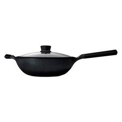 Сковорода с крышкой Xiaomi HuoHou Teflon Platinum Plus, 32cm, (HU0069), Black