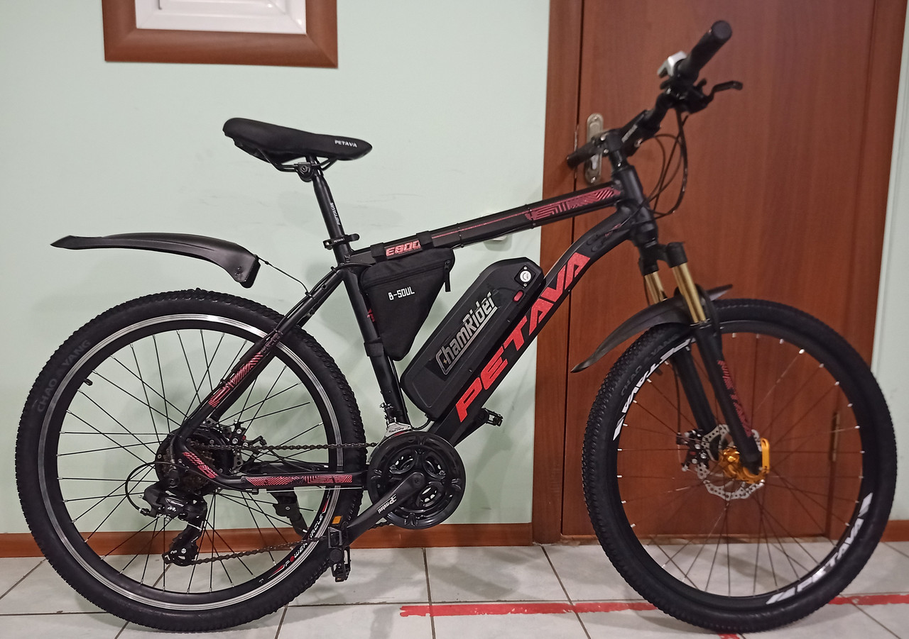 MXUS 36v 350w ( max 500w), аккум. Li-ion 36v 28,8 A/H. Электровел. Рама 19".Колеса 26 дюймов.