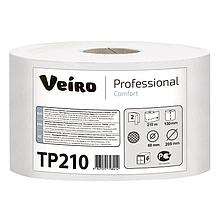 Бумага туалетная д/дисп Veiro Comfort с ЦВ 2сл бел втор 215м 6рул/уп. TP210