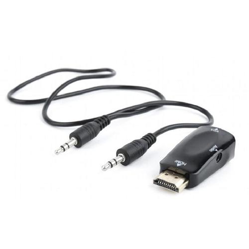 Переходник HDMI VGA, M/F + Jack 3.5, M/M, v1.4