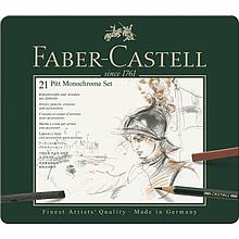 Набор художественных изделий Faber-Castell Pitt Monochrome,21 предм, 112976