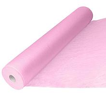 Простынь в рулоне 70х200 смс розовый Standart 100штук/рул