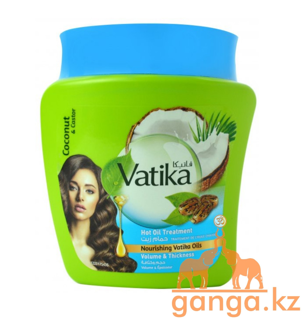 Питательная маска с Кокосом для объёма волос (Coconut and Castor Vatika DABUR), 500 г. - фото 1 - id-p97230169