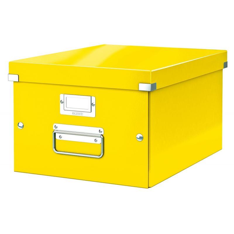 Короб Leitz Click & Store, короб M (A4), желтый 60440016