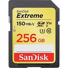 Карта памяти SanDisk Extreme SDXC UHS-I Cl10, SDSDXV5-256G-GNCIN