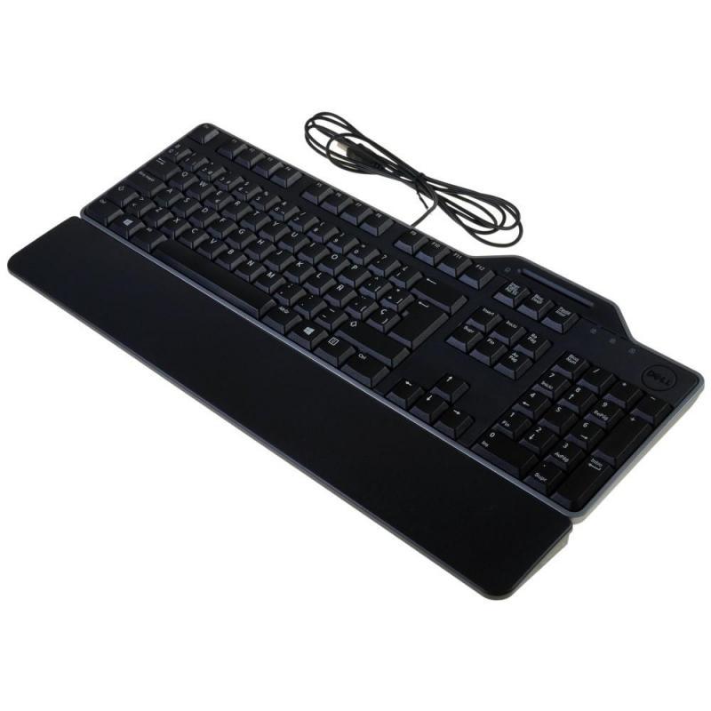 Клавиатура Dell KB-813 Smartcard Reader USB, черный (580-18360)