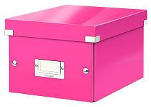 Короб для хранения Leitz 60430023 Click & Store A5 розовый картон