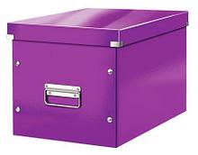 Короб для хранения Leitz 61080062 Click & Store L фиолетовый картон