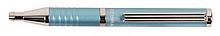Ручка шариков. Zebra Slide (23462-24) голубой синие подар.кор. автоматическая сменный стержень
