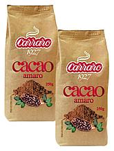 Какао-напиток Carraro Cacao Amaro 2x250гр 250гр м/уп (5098)