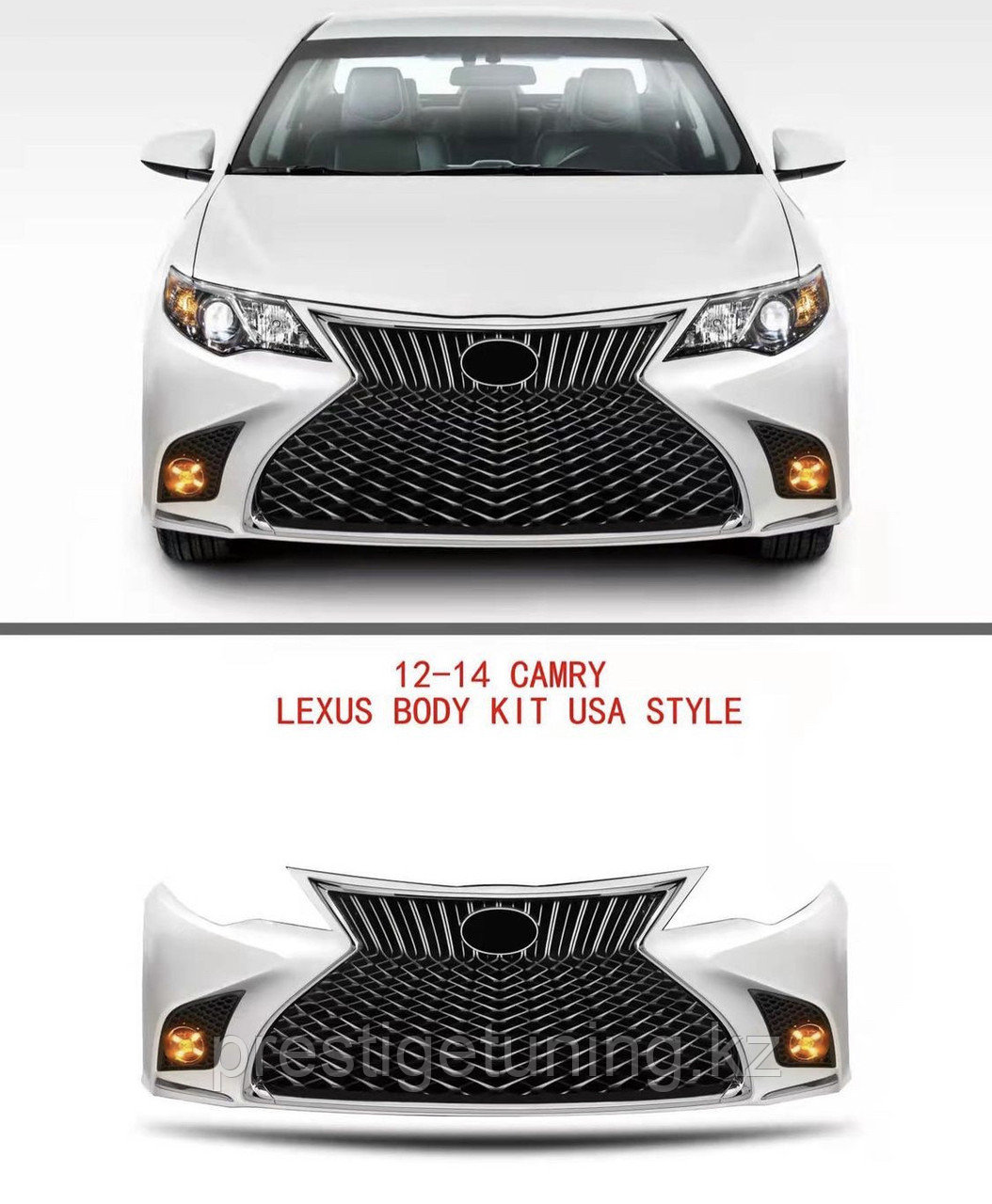 Передний бампер на Camry V50 SE/LE/XLE 2011-14 дизайн Lexus - фото 4 - id-p97221134