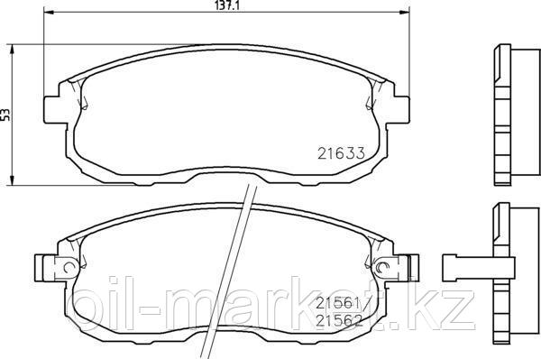 ASHIKA Колодки тормозные передние Nissan Maxima QX (A32) 2,0 95-97, фото 2