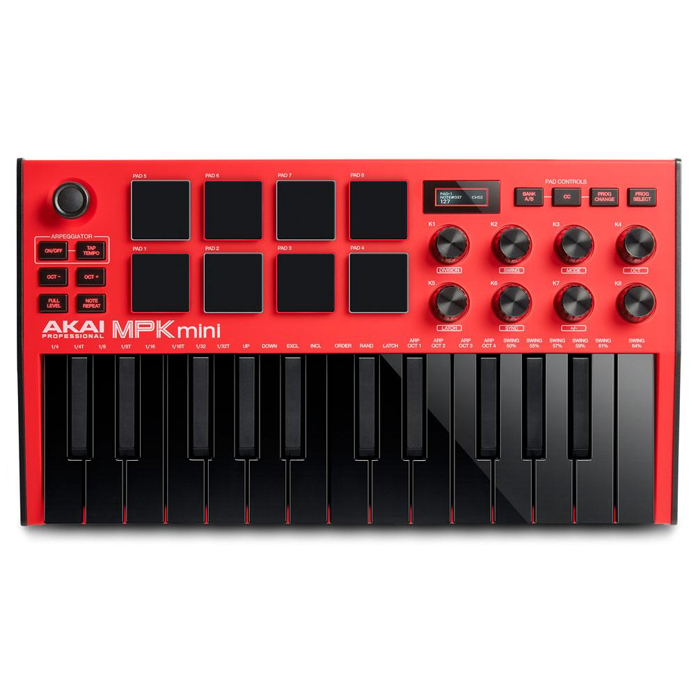 USB MIDI-клавиатура Akai Pro MPK MINI 3 RED - фото 1 - id-p97287552
