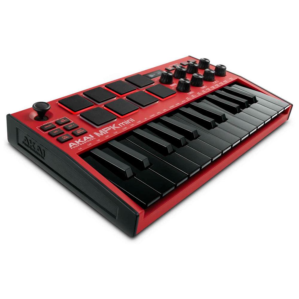 USB MIDI-клавиатура Akai Pro MPK MINI 3 RED - фото 2 - id-p97287552