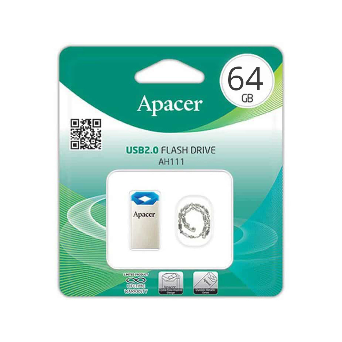 USB-накопитель Apacer AH111 64GB Синий