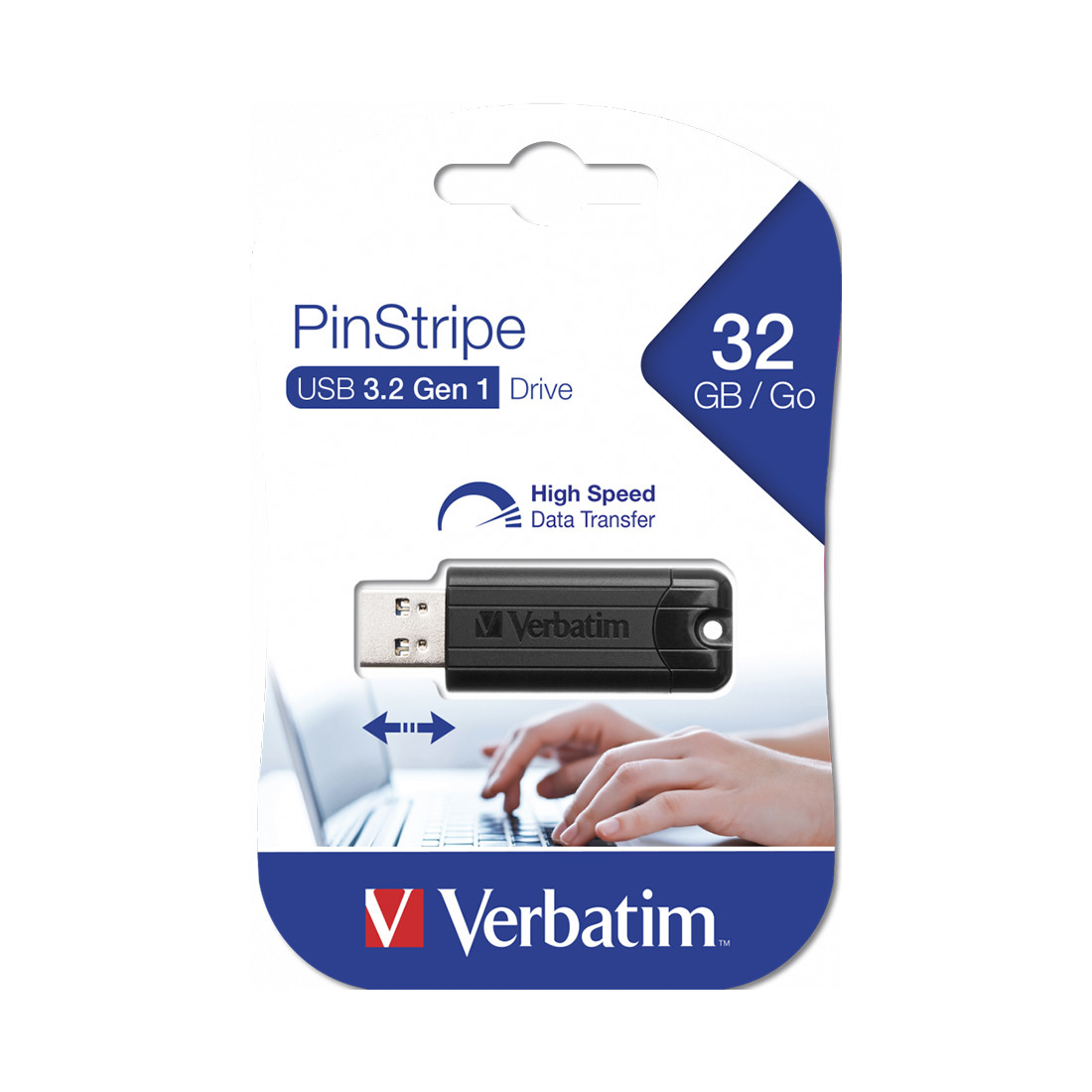 USB-накопитель Verbatim 49317 32GB USB 3.2 Чёрный