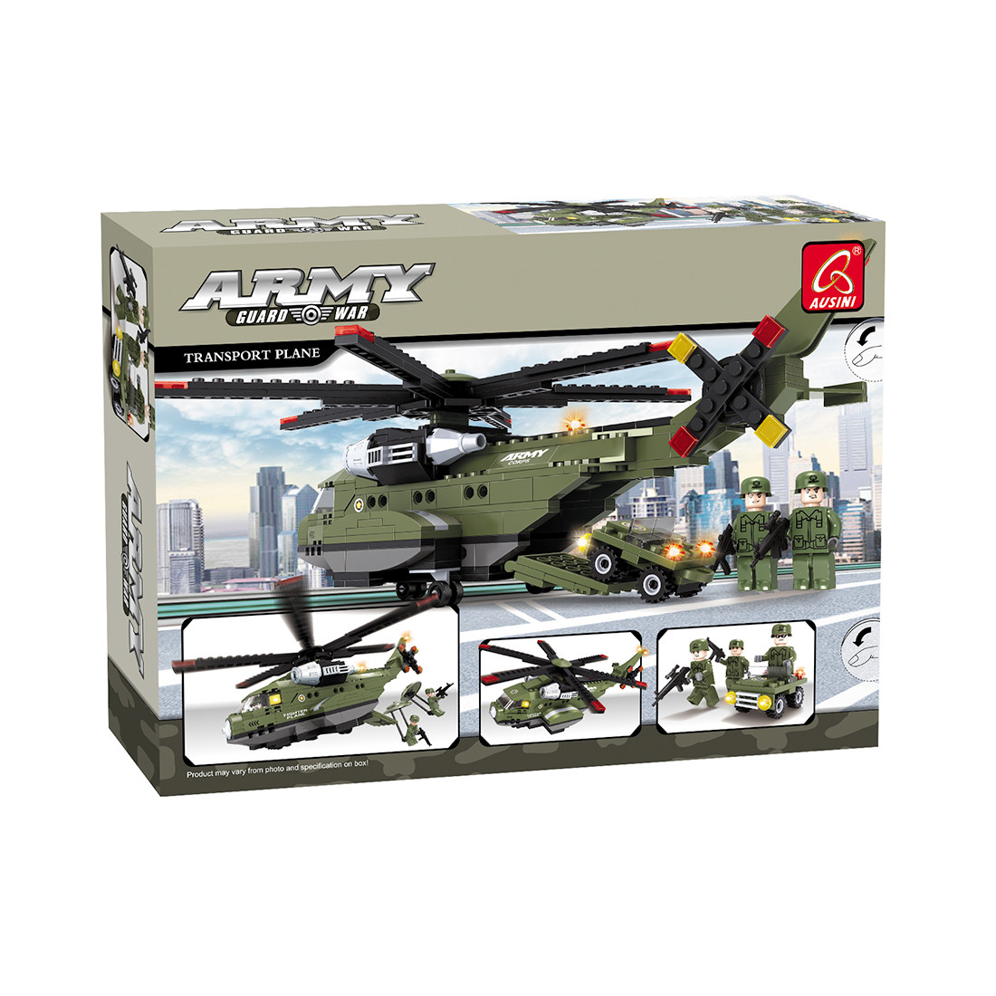 Игровой конструктор Ausini 22606 АРМИЯ (452 детали в наборе)