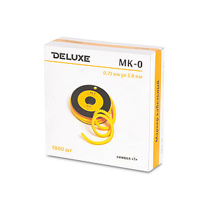 Маркер кабельный Deluxe МК-0 (0,75-3,0 мм) символ "B" (1000 штук в упаковке)