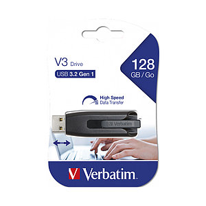 USB-накопитель Verbatim 49189 128GB USB 3.2 Чёрный