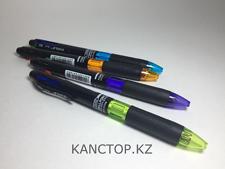 Ручка Шариковая полуавтомат четырехцветная BAILE 0.7мм, фото 2