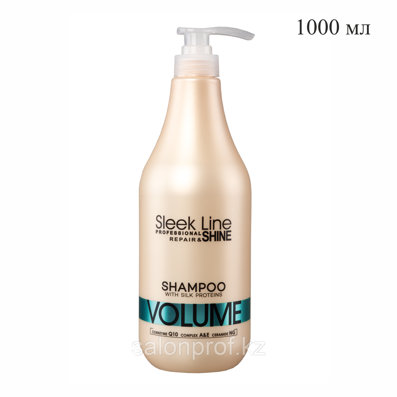 Шампунь для объема волос с протеином шелка SLEEK LINE VOLUME 1000 мл №10486