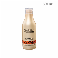 Шампунь для восстановления волос с протеином шелка SLEEK LINE REPAIR 300 мл №10431