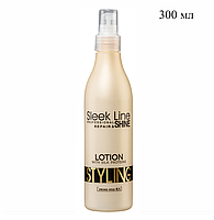 Спрей-блеск с протеином шелка не содержащий спирта SLEEK LINE 300 мл №10554