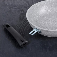 Набор кухонной посуды №4 с антипригарным покрытием, линия "Мраморная"(светлый мрамор), фото 3