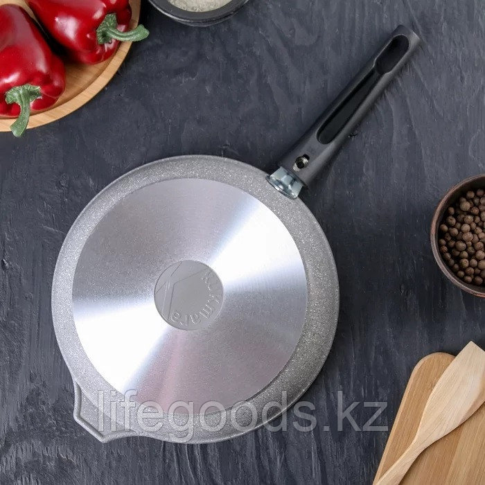 Сковорода 240/60 мм с антипригарным покрытием (светлый мрамор) со съемной ручкой смс246а - фото 2 - id-p71152913